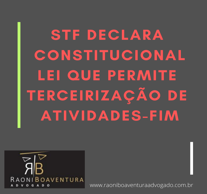 STF: Terceirização de trabalho temporário de atividade-fim é constitucional